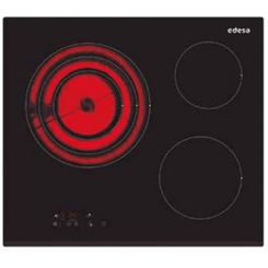 VITROCERAMICA INDEPENDIENTE RADIANTES EDESA EVT-6328 B /A 3 ZONAS COCCION ANCHO 60 CM