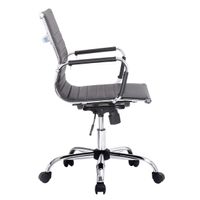 Miniatura 4 de SILLA DE OFICINA EQUIP RESPALDO MEDIO COLOR NEGRO RECUBRIMIENTO PU DE ALTA CALIDAD ERGONOMICA