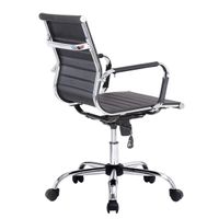 Miniatura 5 de SILLA DE OFICINA EQUIP RESPALDO MEDIO COLOR NEGRO RECUBRIMIENTO PU DE ALTA CALIDAD ERGONOMICA