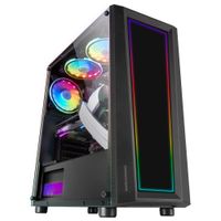 Miniatura 3 de MARS GAMING  MC-ART Negro Caja PC Gaming ATX Doble Cristal Templado Dibujable ARGB 12 Modos Ventilador 12cm RGB Negro