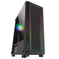 Miniatura 7 de MARS GAMING  MC-ART Negro Caja PC Gaming ATX Doble Cristal Templado Dibujable ARGB 12 Modos Ventilador 12cm RGB Negro