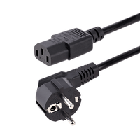 Miniatura 1 de Cable 1m de Alimentaci n UE Schuko a C13  Cable de Corriente