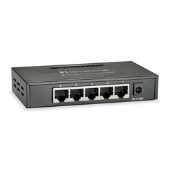 SWITCH LEVEL ONE GIGABIT  CARCASA METALICA NO GESTION 5P 10/100/1000 GEU-0523