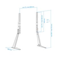 Miniatura 8 de Tooq DB3270T-B Soporte mesa 32-70 Negro