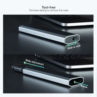 Miniatura 5 de CAJA SSD TOOQ M.2 TQE-2223G USB3.1 GEN2 NGFF/NVME GRIS