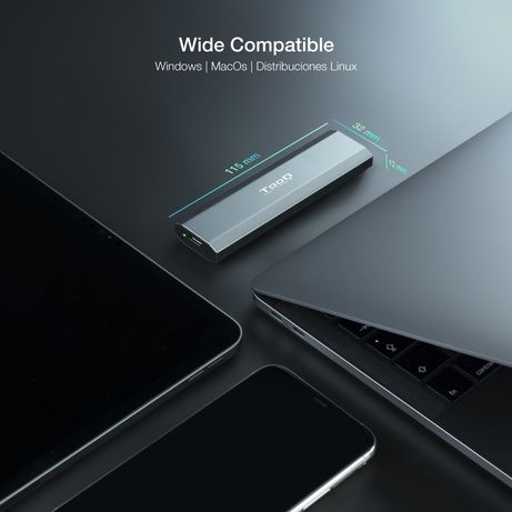 CAJA SSD TOOQ M.2 TQE-2223G USB3.1 GEN2 NGFF/NVME GRIS - Imagen 7 de 11 CAJA SSD TOOQ M.2 TQE-2223G USB3.1 GEN2 NGFF/NVME GRIS - Imagen 7 de 11