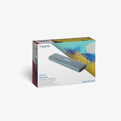 CAJA SSD TOOQ M.2 TQE-2223G USB3.1 GEN2 NGFF/NVME GRIS - Imagen 11 de 11 CAJA SSD TOOQ M.2 TQE-2223G USB3.1 GEN2 NGFF/NVME GRIS - Imagen 11 de 11