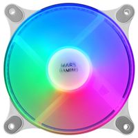 Miniatura 3 de MARS GAMING MFDUO 12CM 2XFANRGB Ult-silent White