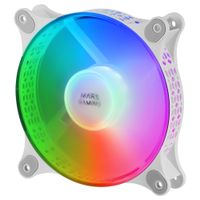 Miniatura 4 de MARS GAMING MFDUO 12CM 2XFANRGB Ult-silent White