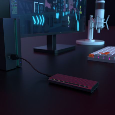 AISENS Caja Externa M.2 RGB Gaming ASM2-RGB011GR SATA/NVMe A USB3.1 Gen2, Gris - Imagen 2 de 9 AISENS Caja Externa M.2 RGB Gaming ASM2-RGB011GR SATA/NVMe A USB3.1 Gen2, Gris - Imagen 2 de 9