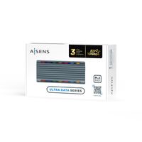 Miniatura 3 de AISENS Caja Externa M.2 RGB Gaming ASM2-RGB011GR SATA/NVMe A USB3.1 Gen2, Gris