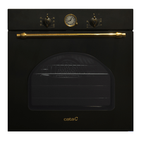 Miniatura 1 de HORNO CATA MRA7108BK RUSTICO NEGRO