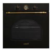 Miniatura 2 de HORNO CATA MRA7108BK RUSTICO NEGRO