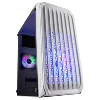 Miniatura 2 de CAJA MICROATX COMPACTA MARS GAMING MC-S2 WHITE FRONTAL CON VENTILADOR FRGB  VENTANA LATERAL SIN FUENTE DE ALIMENTACION