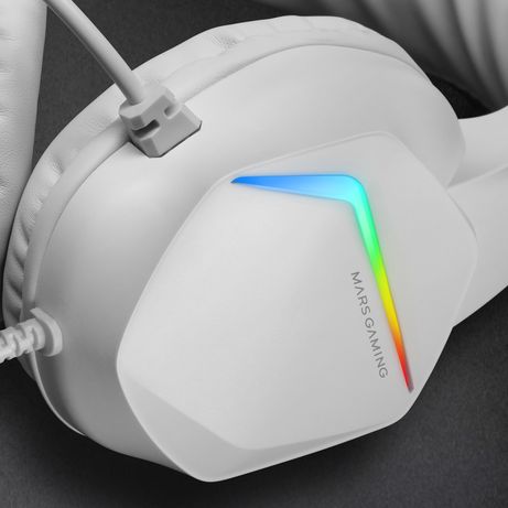 MRS GAMING Aur+micro MH122 FRGB Cancel.ruid White - Imagen 4 de 7 MRS GAMING Aur+micro MH122 FRGB Cancel.ruid White - Imagen 4 de 7
