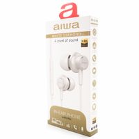Miniatura 6 de AURICULAR INTRAUDITIVO AIWA ESTM-500WT WHITE DIAMOND CARCASA DE ALUMINO DRIVER 10mm CON IMAN N40 Y DIAFRAGMA DE TITANIO CONTROL REMOTO