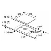 Miniatura 6 de VITROCERAMICA INDEPENDIENTE RADIANTES BALAY 3EB764EN 3 ZONAS COCCION ANCHO 60 CM