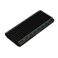 Miniatura 1 de AISENS Caja Externa M.2 RGB Gaming ASM2-RGB012B SATA/NVMe A USB3.1 Gen2, Negra