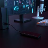 Miniatura 2 de AISENS Caja Externa M.2 RGB Gaming ASM2-RGB012B SATA/NVMe A USB3.1 Gen2, Negra