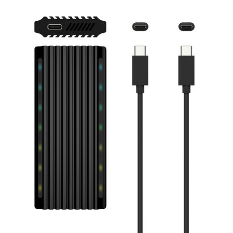 AISENS Caja Externa M.2 RGB Gaming ASM2-RGB012B SATA/NVMe A USB3.1 Gen2, Negra - Imagen 5 de 9 AISENS Caja Externa M.2 RGB Gaming ASM2-RGB012B SATA/NVMe A USB3.1 Gen2, Negra - Imagen 5 de 9