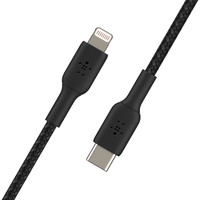 Miniatura 1 de CABLE BELKIN CAA004BT1MBK USB-C A LIGHTNING TRENZADO BOOST CHARGE 1m COLOR NEGRO