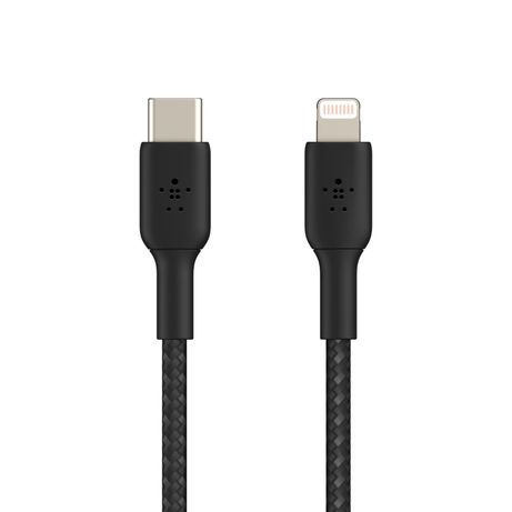 CABLE BELKIN CAA004BT1MBK USB-C A LIGHTNING TRENZADO BOOST CHARGE 1m COLOR NEGRO - Imagen 3 de 5 CABLE BELKIN CAA004BT1MBK USB-C A LIGHTNING TRENZADO BOOST CHARGE 1m COLOR NEGRO - Imagen 3 de 5