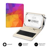 Miniatura 3 de FUNDA CON TECLADO MICRO USB 11´´ TRIANGULOS