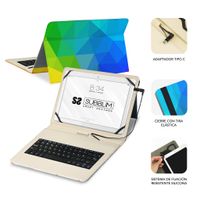 Miniatura 4 de FUNDA CON TECLADO MICRO USB 11´´ TRIANGULOS