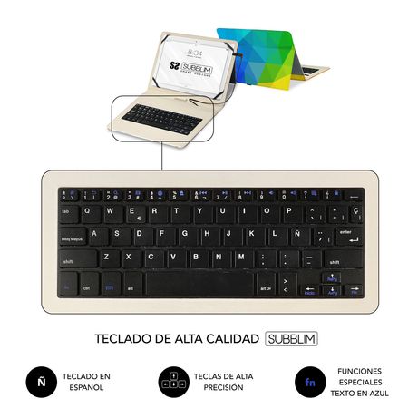 FUNDA CON TECLADO MICRO USB 11´´ TRIANGULOS - Imagen 6 de 6 FUNDA CON TECLADO MICRO USB 11´´ TRIANGULOS - Imagen 6 de 6