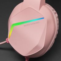 Miniatura 4 de HEADSET MARS GAMING MH122 PINK ULTRA LIGEROS 184g DRIVERS DE NEODIMO 50mm MICROFONO FLEXIBLE JACK 3.5mm SIMPLE Y DOBLE ILUMINACION FRGB