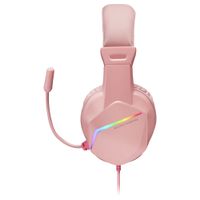 Miniatura 5 de HEADSET MARS GAMING MH122 PINK ULTRA LIGEROS 184g DRIVERS DE NEODIMO 50mm MICROFONO FLEXIBLE JACK 3.5mm SIMPLE Y DOBLE ILUMINACION FRGB
