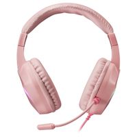 Miniatura 6 de HEADSET MARS GAMING MH122 PINK ULTRA LIGEROS 184g DRIVERS DE NEODIMO 50mm MICROFONO FLEXIBLE JACK 3.5mm SIMPLE Y DOBLE ILUMINACION FRGB