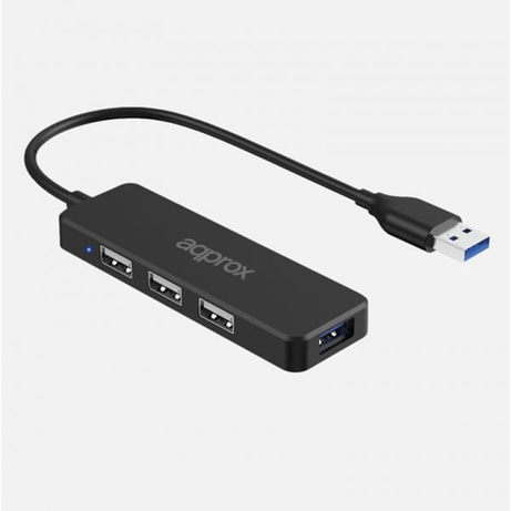 APPROX Adap. USB Hub 3 ptos USB 2.0 + 1ptoUSB 3.0. - Imagen 1 de 2 APPROX Adap. USB Hub 3 ptos USB 2.0 + 1ptoUSB 3.0. - Imagen 1 de 2