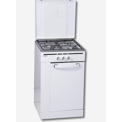 COCINA DE GAS ROMMER CFS-3 FG BLANCO 3 ZONAS COCCION CON PORTABOMBONAS BLANCA