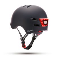Miniatura 2 de YOUIN CASCO CON LED FRONTAL Y TRASERO NEGRO  (TALLA L)