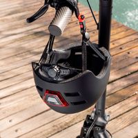 Miniatura 3 de YOUIN CASCO CON LED FRONTAL Y TRASERO NEGRO  (TALLA L)