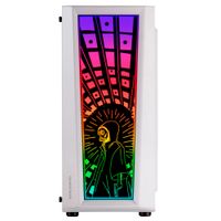 Miniatura 4 de MARS GAMING  MC-ART Blanco Caja PC Gaming ATX Doble Cristal Templado Dibujable ARGB 12 Modos Ventilador 12cm RGB Blanco
