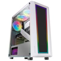 Miniatura 6 de MARS GAMING  MC-ART Blanco Caja PC Gaming ATX Doble Cristal Templado Dibujable ARGB 12 Modos Ventilador 12cm RGB Blanco