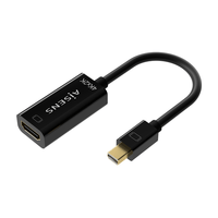 Miniatura 1 de AISENS Conversor Mini DP V1.2 a HDMI V1.4 4K@30Hz, MDP/M-HDMI A/H, Negro, 15CM
