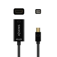 Miniatura 2 de AISENS Conversor Mini DP V1.2 a HDMI V1.4 4K@30Hz, MDP/M-HDMI A/H, Negro, 15CM