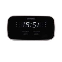 Miniatura 5 de RADIO DESPERTADOR AIWA CRU-19 BLACK 2 PUERTOS USB DE CARGA 5V 2.4A