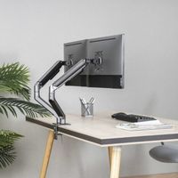 Miniatura 6 de SOPORTE MESA MONITOR/TV TOOQ DB4132TNR-G 17´´/32´´ MAX.9KG NEGRO 2 BRAZOS