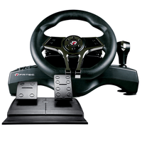Miniatura 1 de VOLANTE + PEDALES + CAMBIO DE MARCHAS FR-TEC HURRICANE WHEEL MKII | PC, PS4