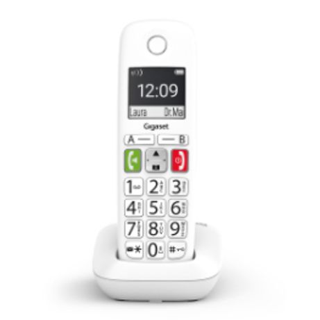 TELEFONO FIJO INALAMBRICO GIGASET E290 DUO TECLAS GRANDES Y PANTALLA DE ALTA VISIBILIDAD 150 CONTACTOS BLANCO - Imagen 6 de 9 TELEFONO FIJO INALAMBRICO GIGASET E290 DUO TECLAS GRANDES Y PANTALLA DE ALTA VISIBILIDAD 150 CONTACTOS BLANCO - Imagen 6 de 9