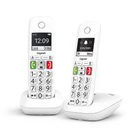 Miniatura 8 de TELEFONO FIJO INALAMBRICO GIGASET E290 DUO TECLAS GRANDES Y PANTALLA DE ALTA VISIBILIDAD 150 CONTACTOS BLANCO