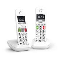 Miniatura 9 de TELEFONO FIJO INALAMBRICO GIGASET E290 DUO TECLAS GRANDES Y PANTALLA DE ALTA VISIBILIDAD 150 CONTACTOS BLANCO