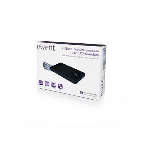 CAJA EXT. HDD EWENT EW7030 2.5" USB 2.0 SIN TORNILLOS NEGRA - Imagen 6 de 6 CAJA EXT. HDD EWENT EW7030 2.5" USB 2.0 SIN TORNILLOS NEGRA - Imagen 6 de 6