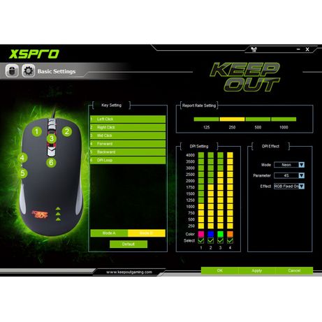 RATON KEEP OUT X5PRO 4000DPI GAMING NEGRO RGB - Imagen 2 de 8 RATON KEEP OUT X5PRO 4000DPI GAMING NEGRO RGB - Imagen 2 de 8