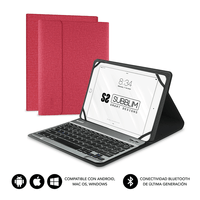 Miniatura 1 de FUNDA Y TECLADO TABLET 10.1´´ SUBBLIM BLUETOOTH RED