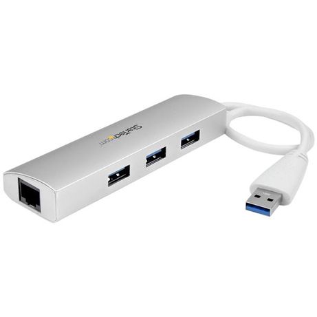 3 Port Portable USB 3.0 Hub plus GbE - Imagen 2 de 7 3 Port Portable USB 3.0 Hub plus GbE - Imagen 2 de 7